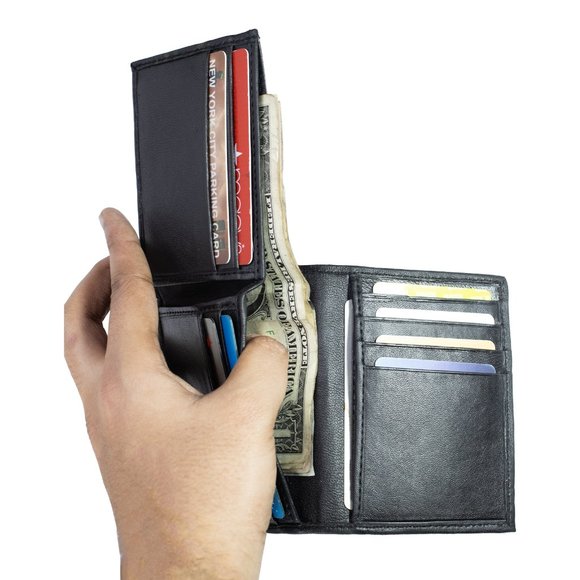 Bifold Leather Wallet for Men - Picture 4 of 10